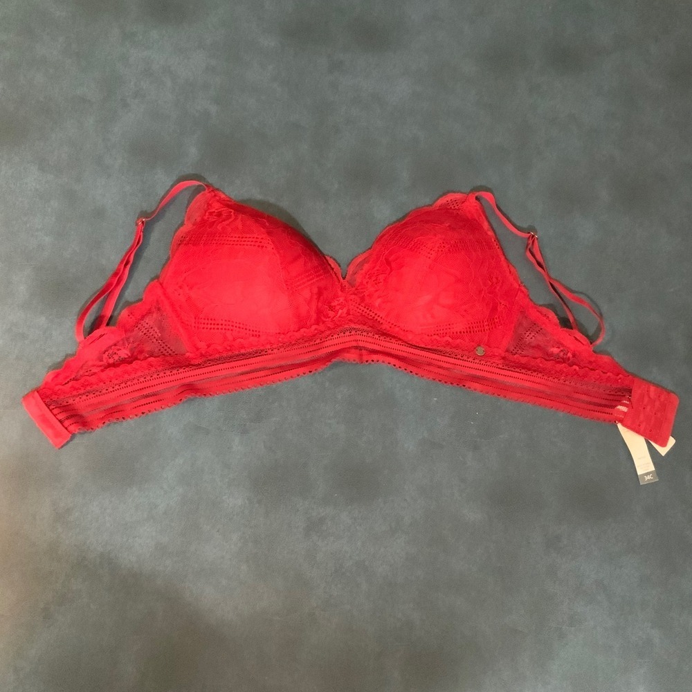 Lucky Brand Bras Red and Black 34C